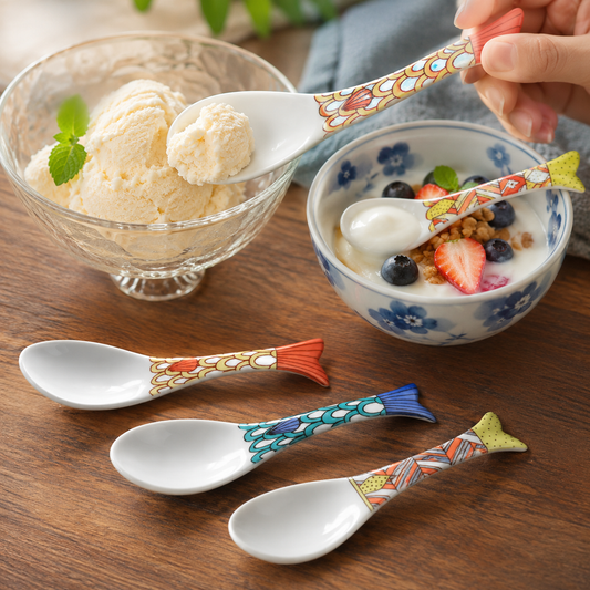 Kutani Ware Soup Spoon Collection