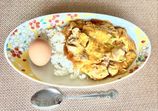 Oyako-don (rice topped with chicken and eggs)