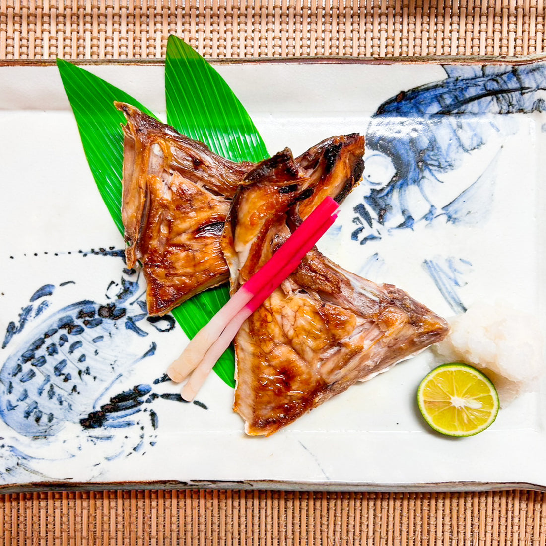 Grilled 'Buri-Kama' Yellowtail Neck with Salt