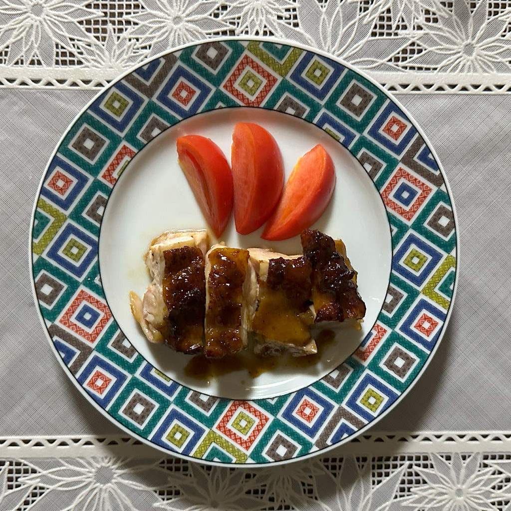 teriyaki chiken on seiko plate