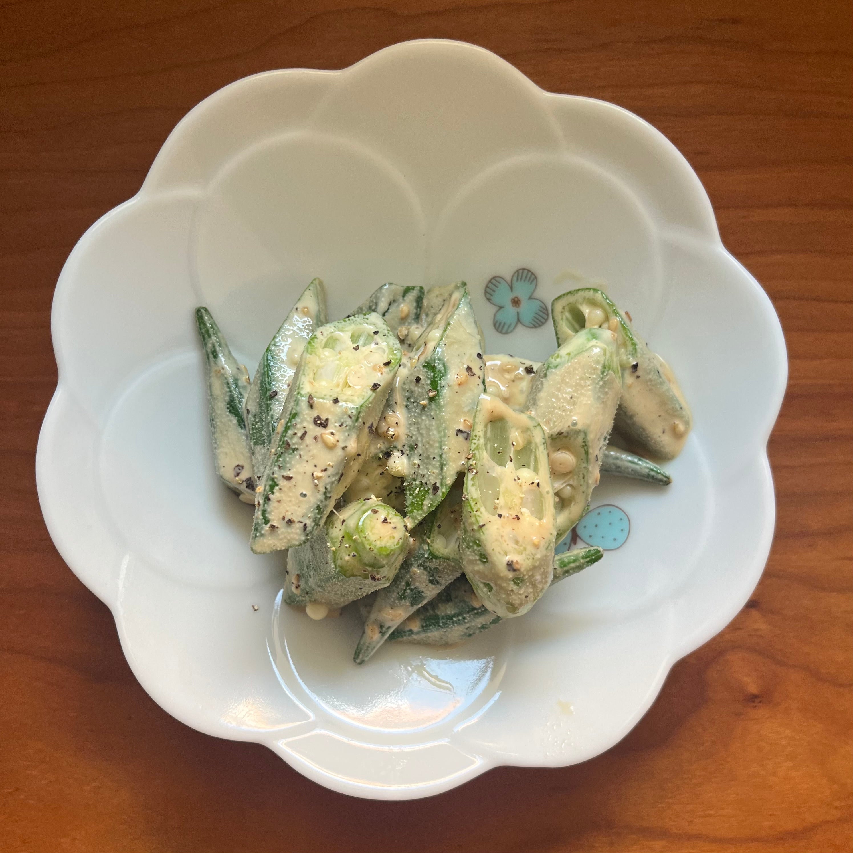 Japanese-Style Okra Salad with Mayonnaise – Link in Japan