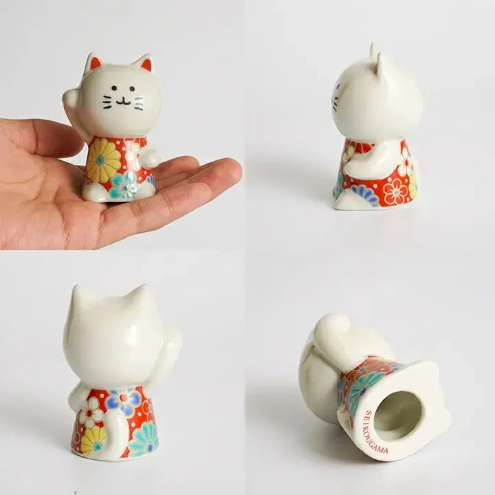 Seiko Kiln Kutani Lucky Cat Correction