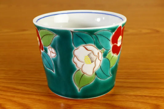Seiko Kiln Kutani Camellia Japanese Freecup