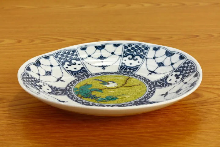 Seiko Kiln Kutani Bird and tree motifs Bowl