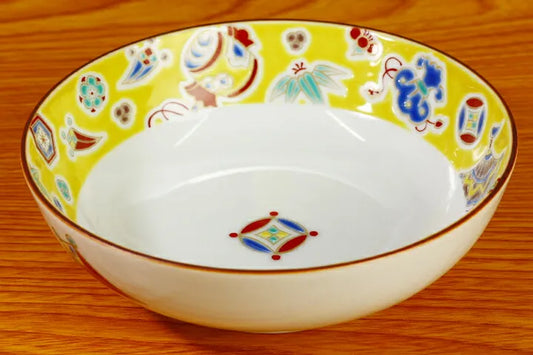 Seiko Kiln Kutani Yellow Kouchi Small bowl