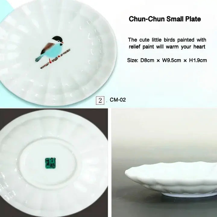 Seiko Kiln Kutani Chun Chun Small Plate Collection