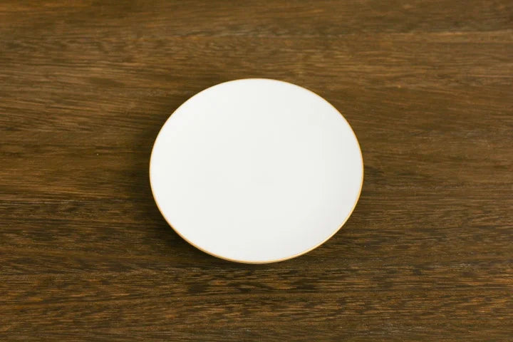 HANASAKA Kutani Gold-Rimmed Flat Medium Plate