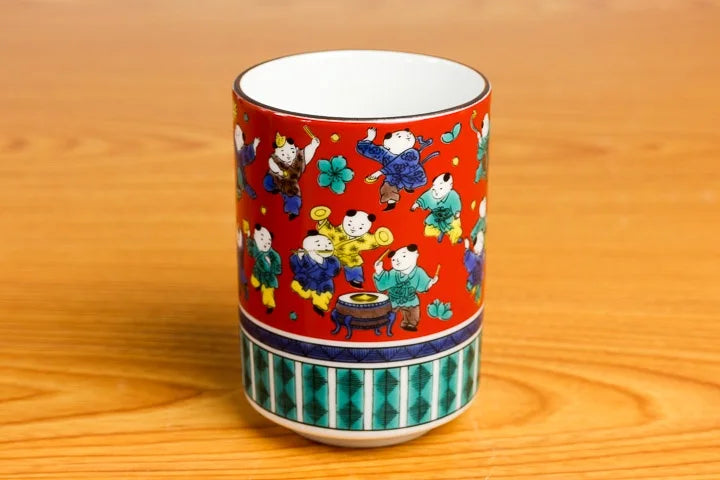 Seiko Kutani mokubei Yunomi Japanese Teacup