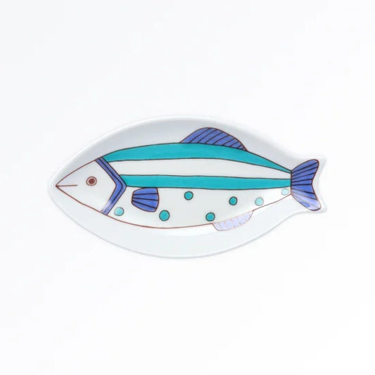 Harekutani Small fish (blue) Small Plate