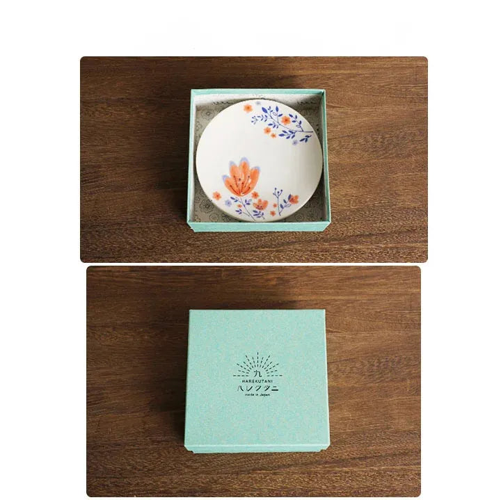 Harekutani Spring Flower Medium Plate set (3pcs)