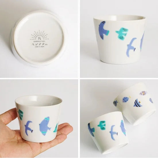 Harekutani Blue fish Free Cup