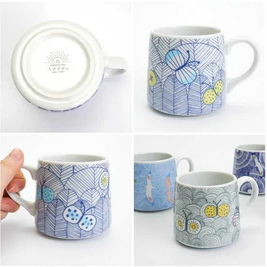 Harekutani Butterfly (blue) Mug