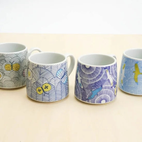 Harekutani Butterfly (blue) Mug