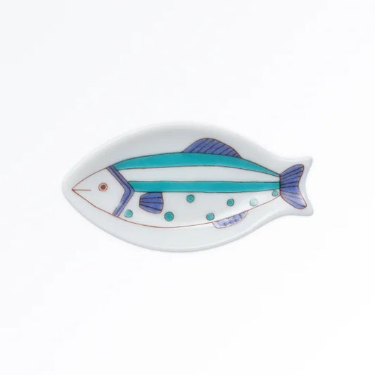 Harekutani Small Fish (blue) Chopstick Rest