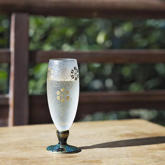 Kutani Blue Grain Rocks Cup