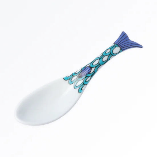 Harekutani Fish Chinese Soup Spoon (green)