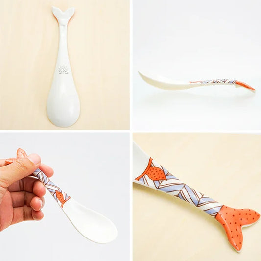 Harekutani Whale Chinese Soup Spoon (3pcs set)