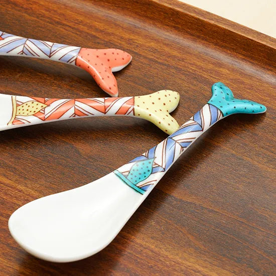 Harekutani Whale Chinese Soup Spoon (3pcs set)