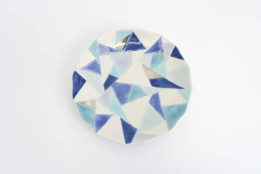 Origama Kutani Lake ice pattern Small Plate