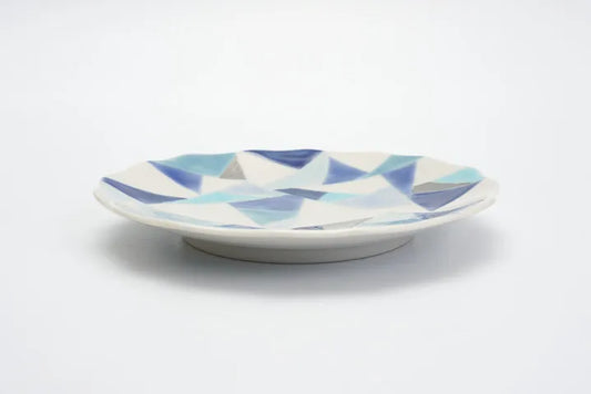 Origama Kutani Lake ice pattern Small Plate