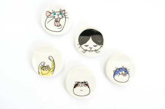 KUTANI SEAL Neko Jealousy Chopstick Rest set (5pcs)