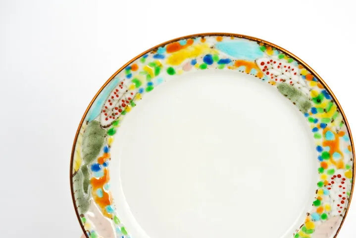 Chie Sakurai Kutani Pastel colors Small Plate