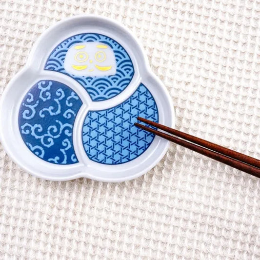 Harekutani Daruma (blue) Small Plate