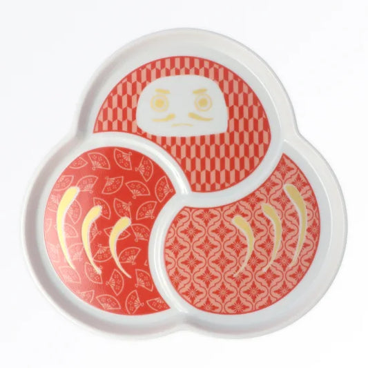 Harekutani Daruma (red) Medium Plate