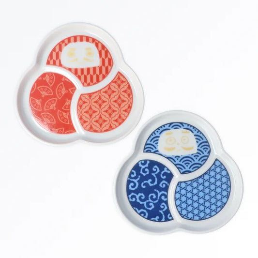 Harekutani Daruma Pair of Small Plates