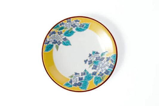 Seiko Kiln Kutani Hydrangea Medium Plate