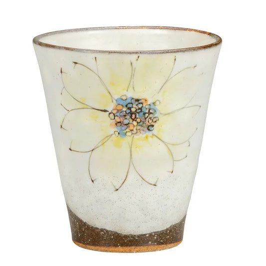 Takako Azuma Kutani round flower Free Cup