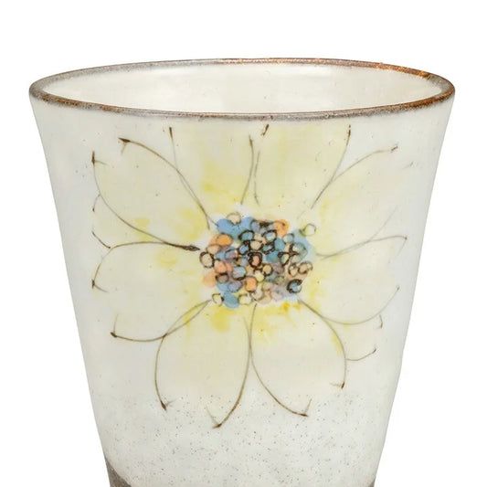 Takako Azuma Kutani round flower Free Cup