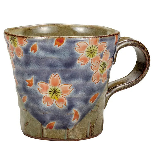 Kinuyo Okada Kutani cherry blossom Mug