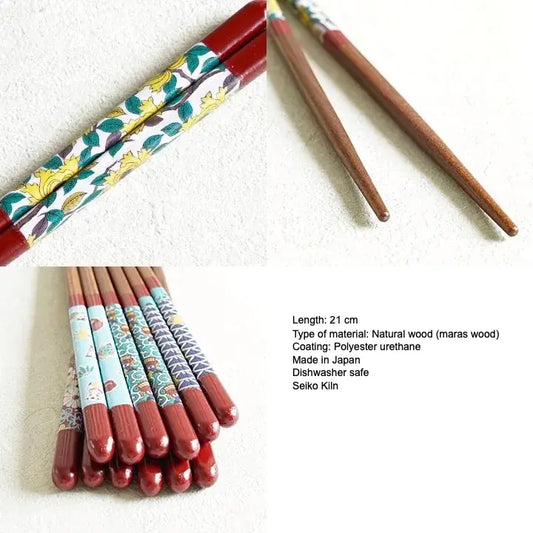 Seiko Kiln Kutani Wakasa Lacquered Chopsticks（Red)