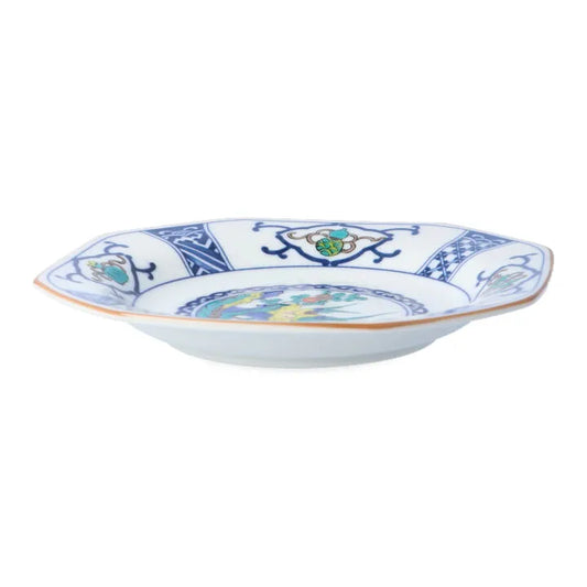 Seiko Kiln Kutani Bird and Flower Motifs Medium Plate set (5pcs)