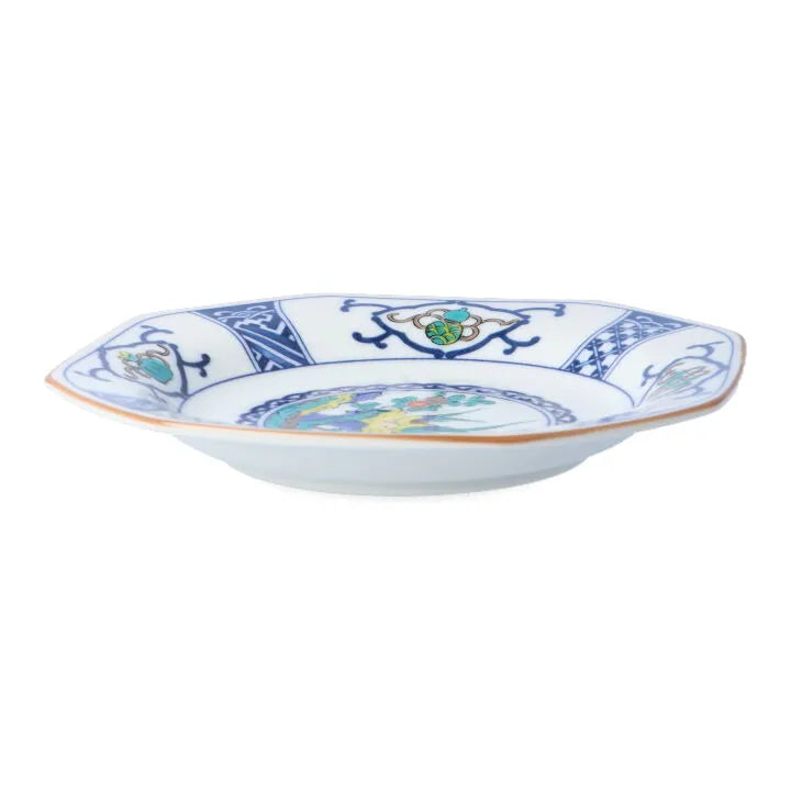 Seiko Kiln Kutani Bird and Flower Motifs Medium Plate set (5pcs)