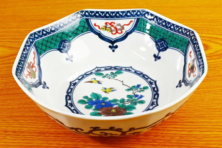 Seiko Kiln Kutani Bird and Flower Motifs Bowl