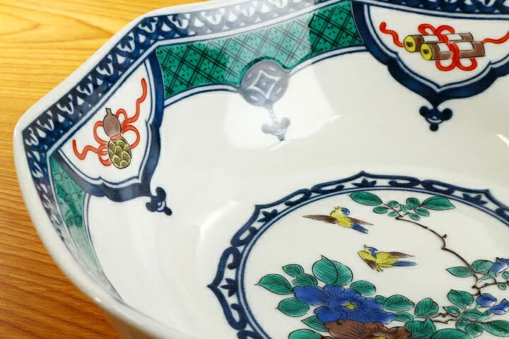 Seiko Kiln Kutani Bird and Flower Motifs Bowl