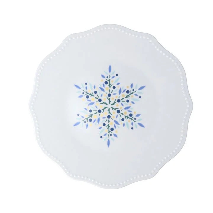 Harekutani Blue Snowflake Medium-Large Plate