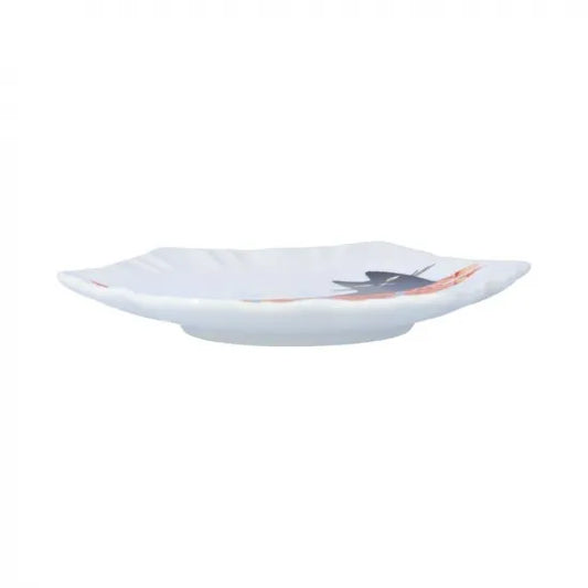 Harekutani Kutani Akae Cat Small Plate