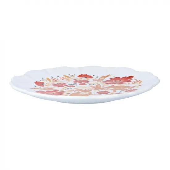 Harekutani Kutani Akae Rabbit Medium Plate