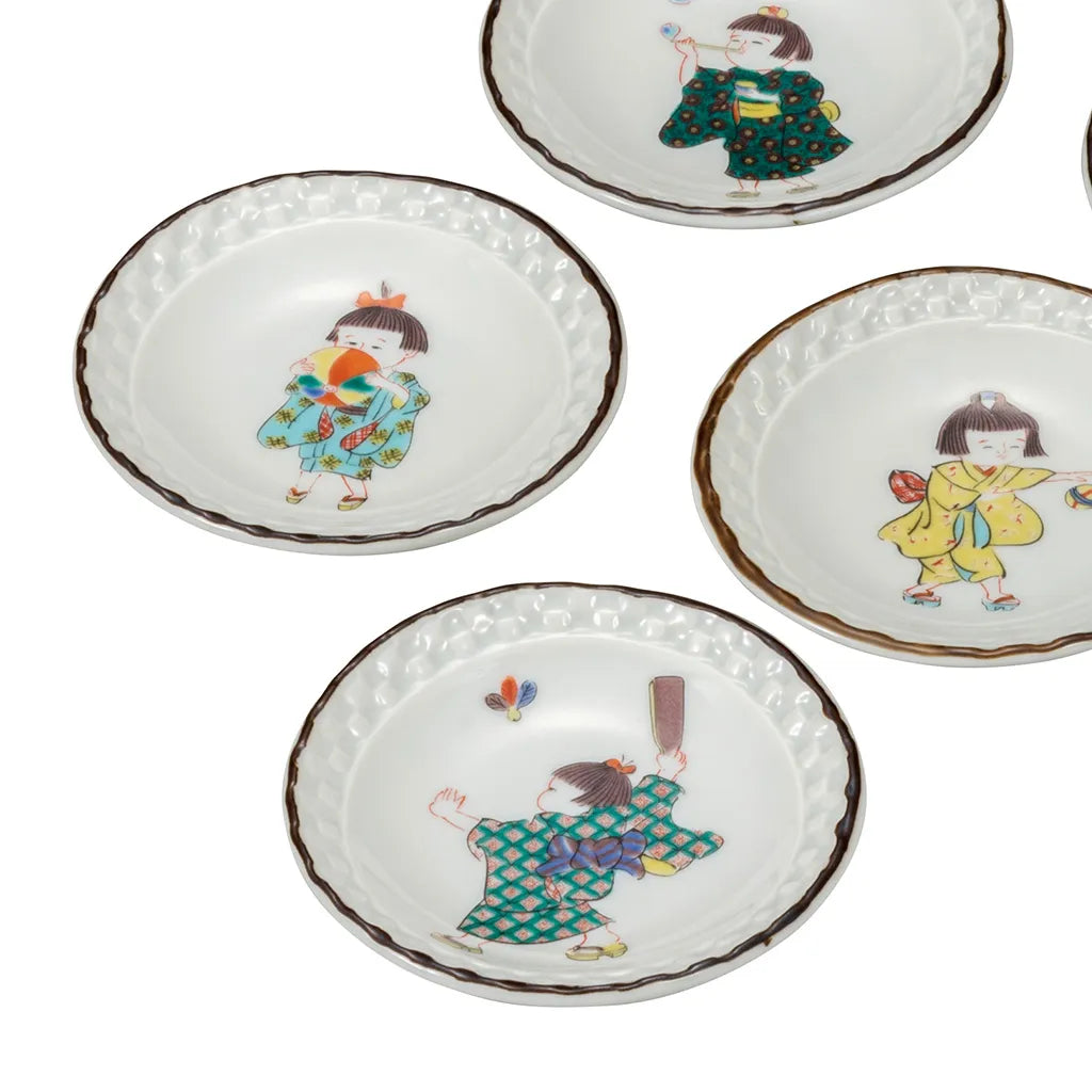 Kutani Warabe (child) Small Plate