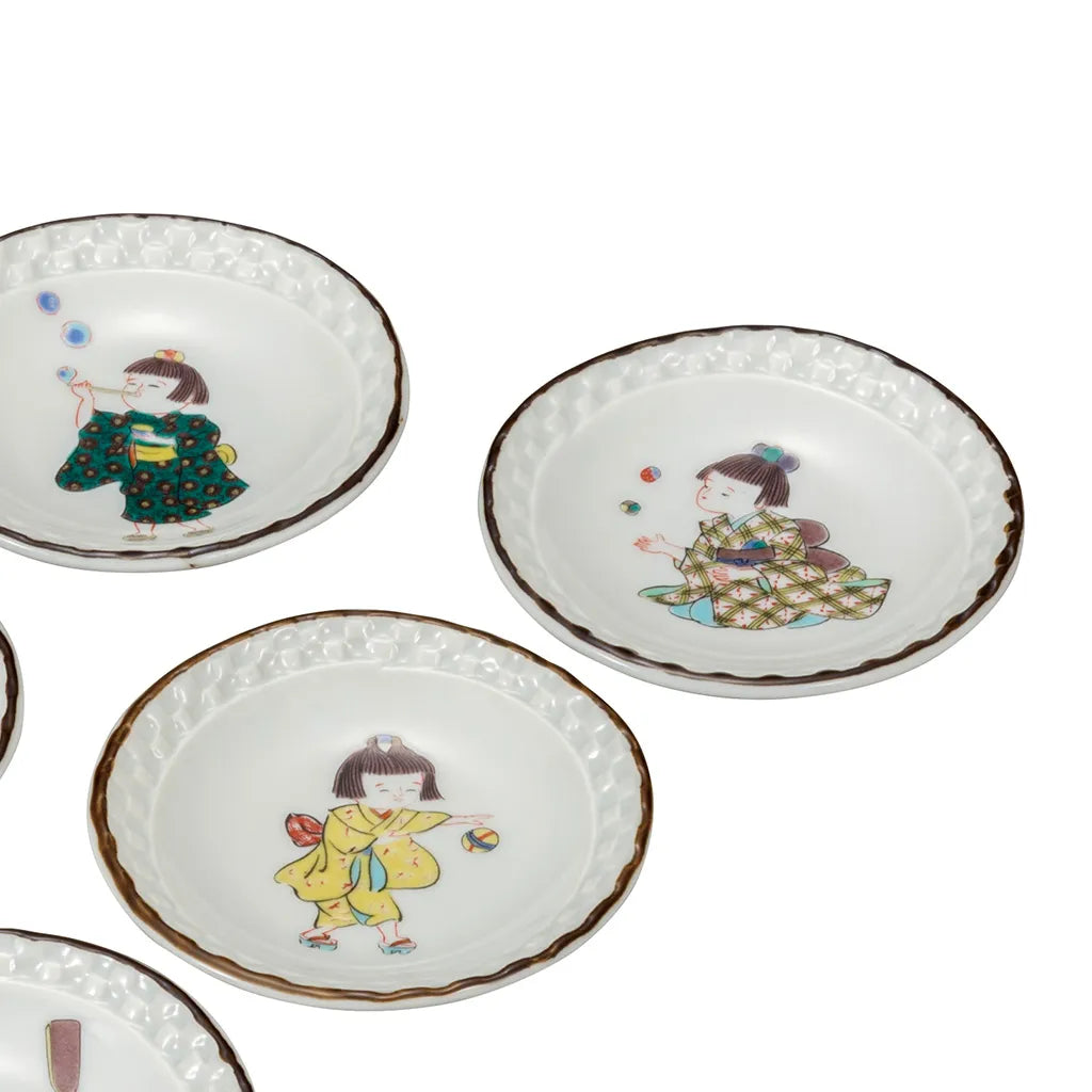 Kutani Warabe (child) Small Plate