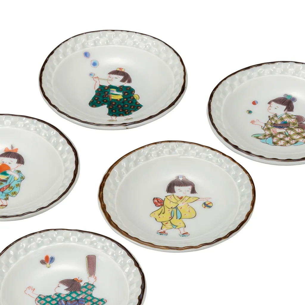 Kutani Warabe (child) Small Plate