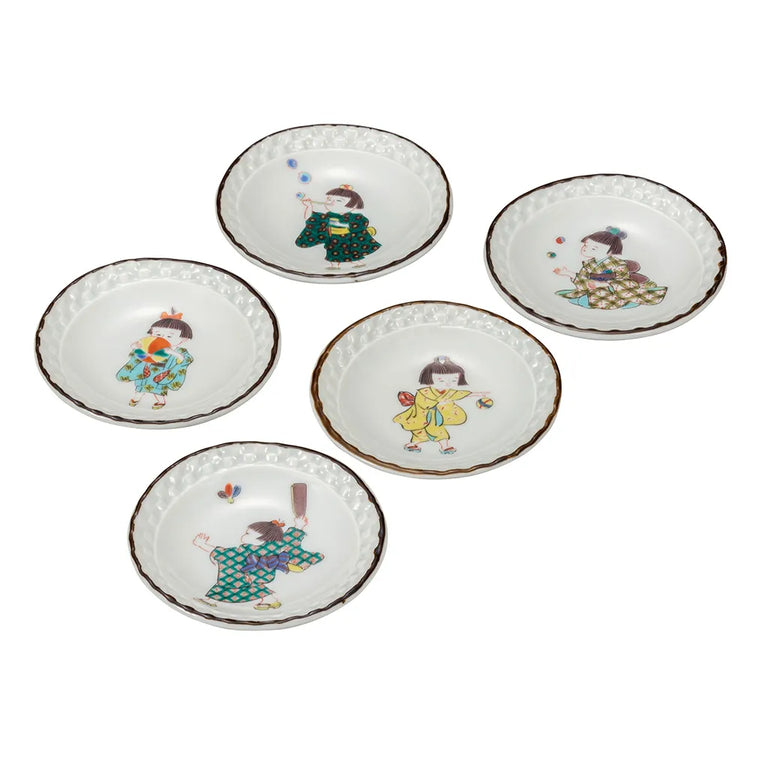 Kutani Warabe (child) Small Plate