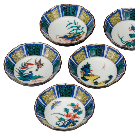 Kutani ５ types of Ko-Kutani Small bowl