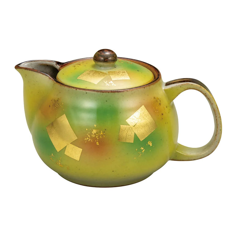 Kutani Colored Gold Foil Japanese Teapot