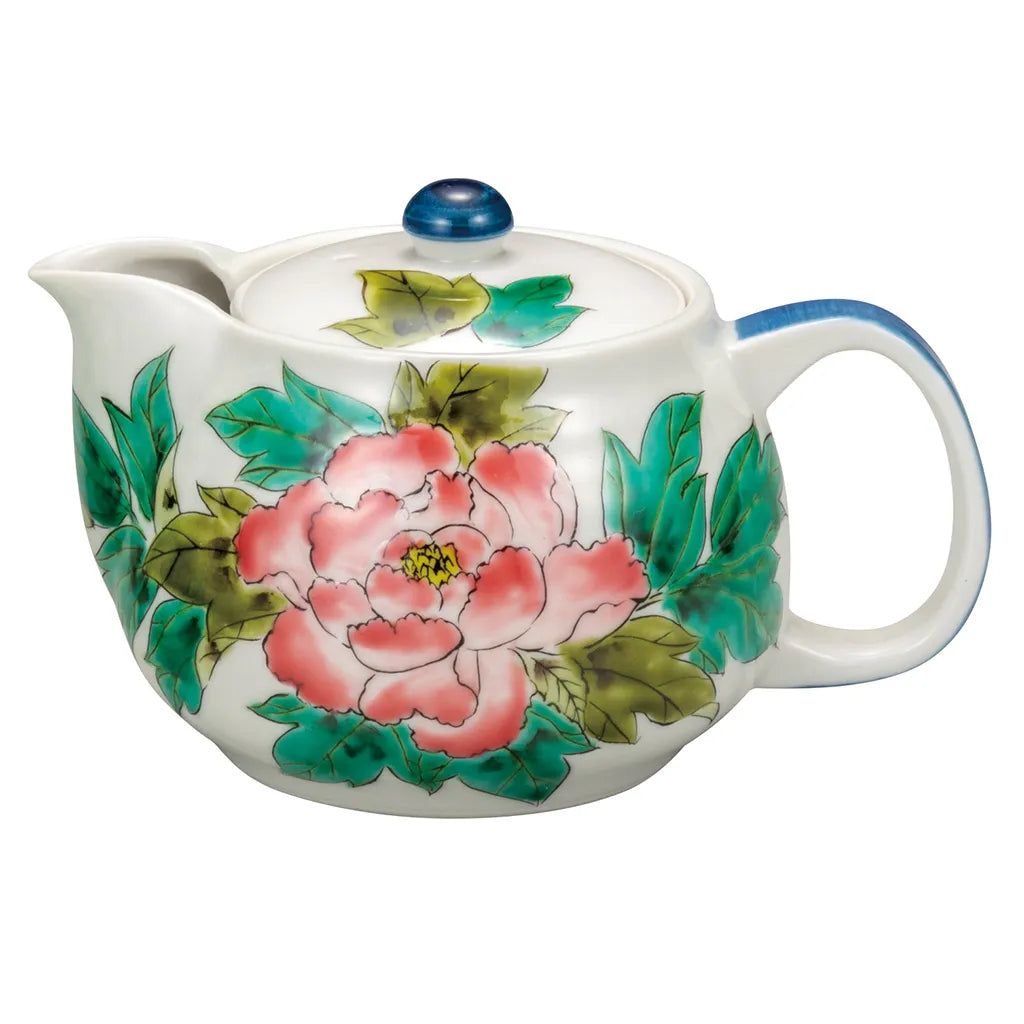 Kutani Peony Japanese Teapot