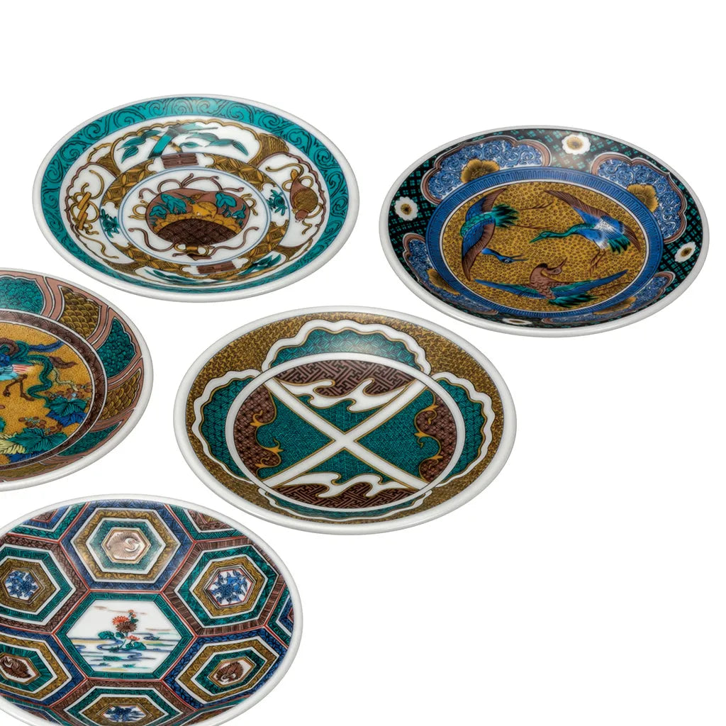 Kutani Ko-Kutani Masterpieces Medium Plate set