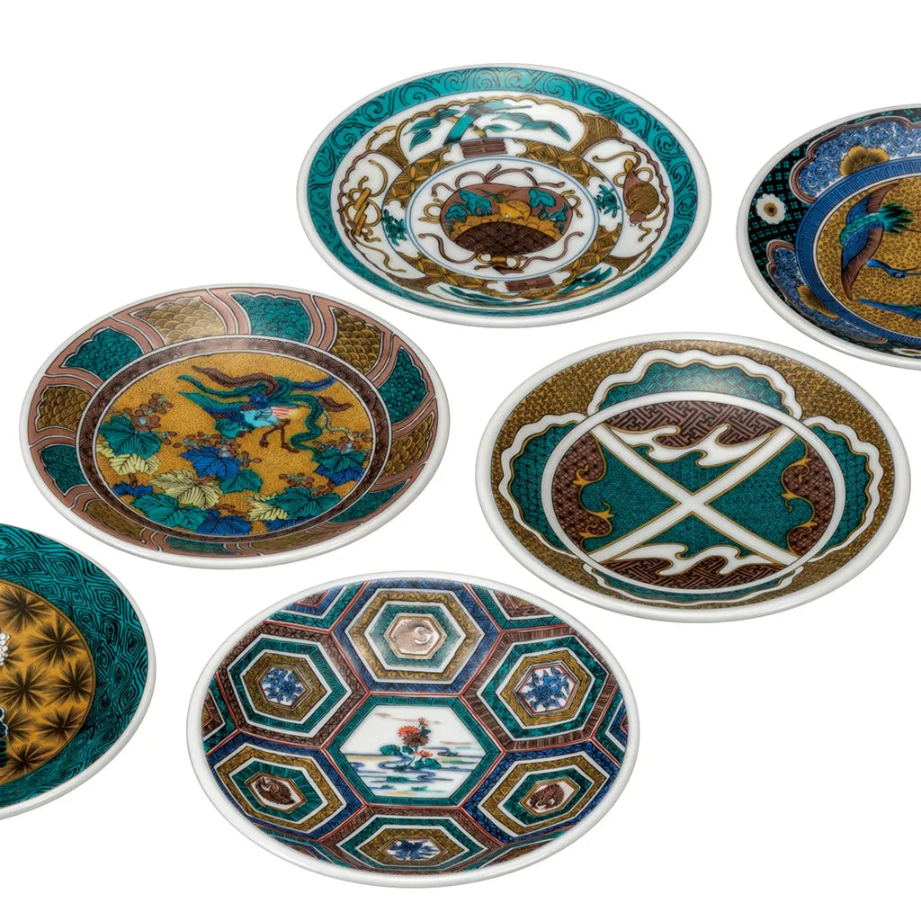 Kutani Ko-Kutani Masterpieces Medium Plate set